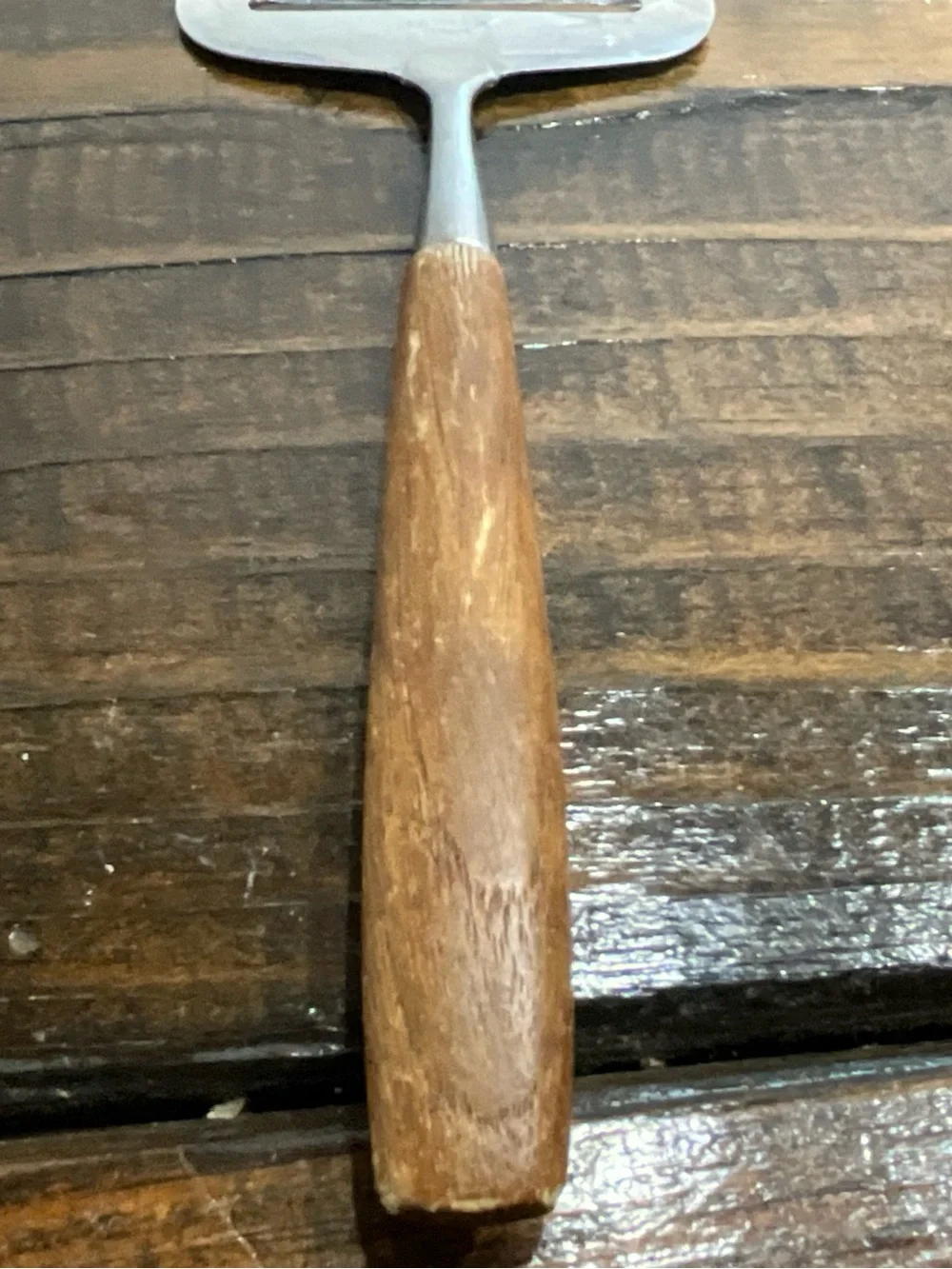 Vintage Cheese Slicer with Wooden Handle from Norway MCM